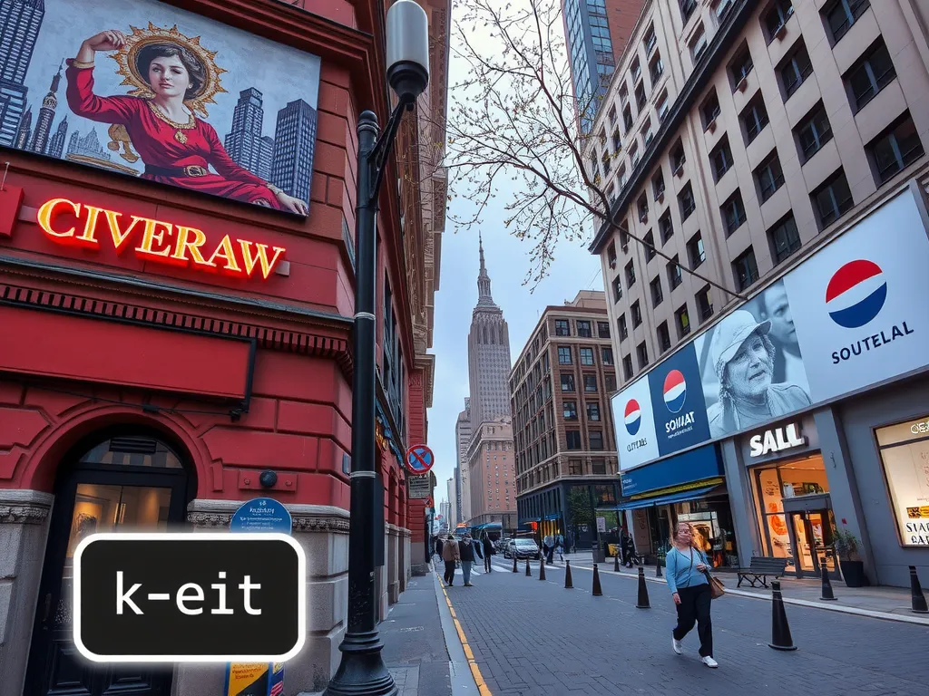 Urban environment augmented with digital overlays, showing historical and cultural information accessible through mobile devices, enhancing street culture with rich digital narratives, photorealistic augmented reality experience